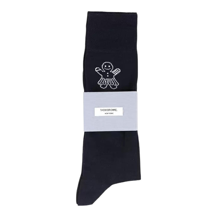 Club21 - Thom Browne - Holiday Gingerbread Mr And Mrs Socks - SOCKS - Navy