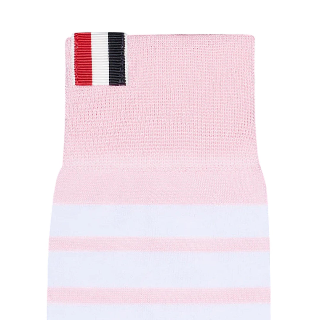 Club21 - Thom Browne - Lightweight Cotton 4-Bar Mid Calf Socks Women - SOCKS - Pink