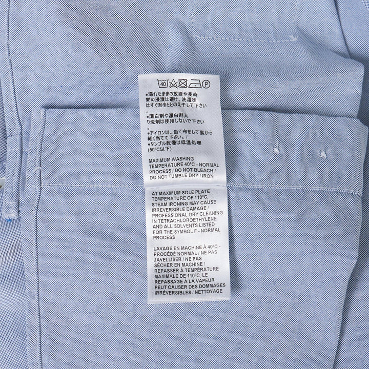 Club21 - Thom Browne - Straight Fit Shawl Collar Long Sleeve Shirt Men - SHIRTS - Light Blue