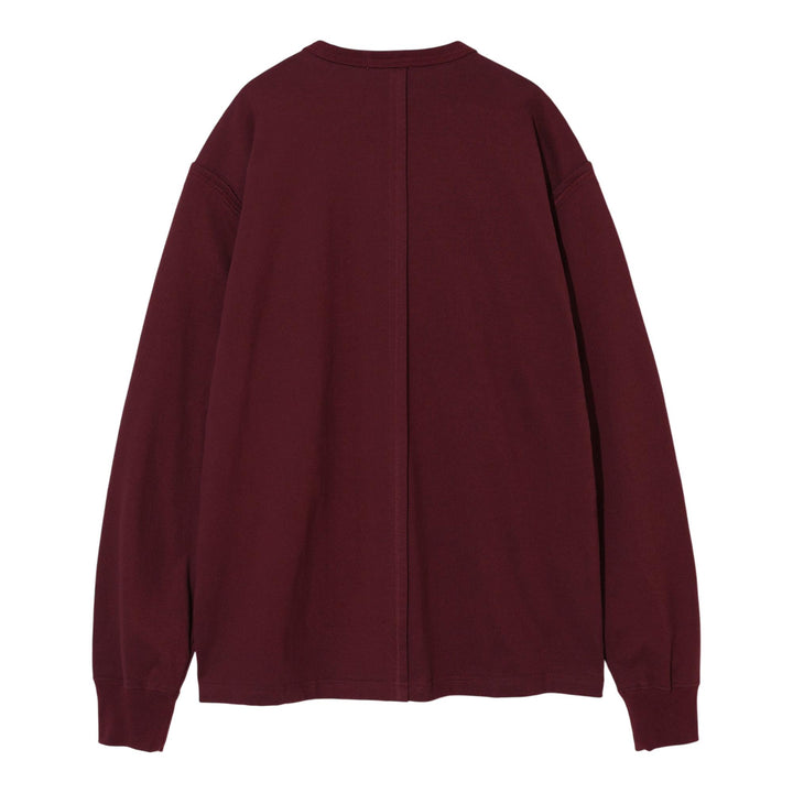 Club21 - UNDERCOVER - Long Sleeve Words Tee - TEES - Dark Red