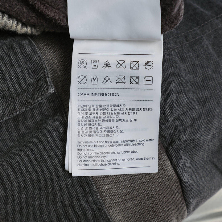 Club21 - We11done - Charcoal Cargo Jersey Trousers - SWEATPANTS - Charcoal