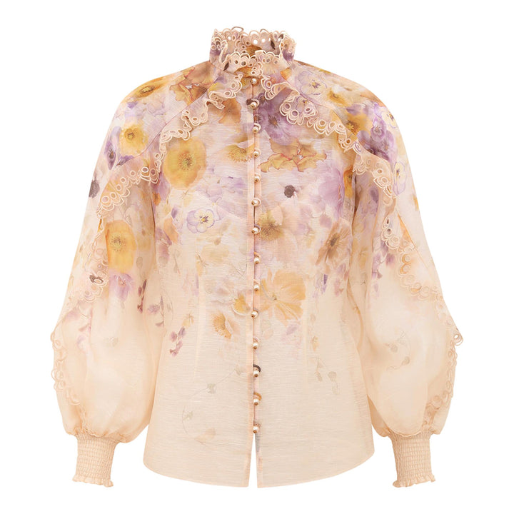 Club21 - ZIMMERMANN - Memento Embroidered Blouse - BLOUSES - Floral
