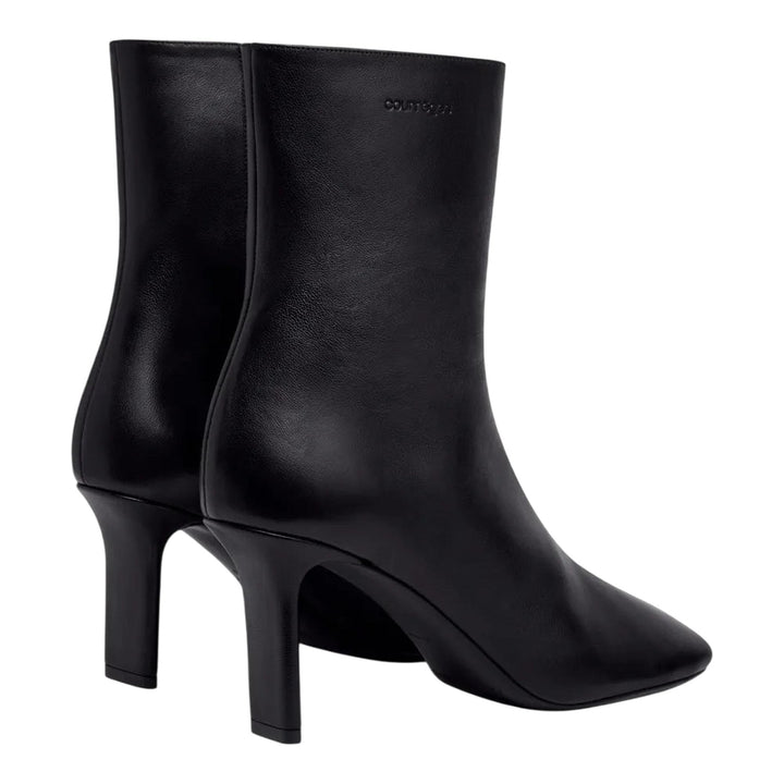 Club21 - courreges - Square Toe 80 Nappa Ankle Boots - BOOTS - Black