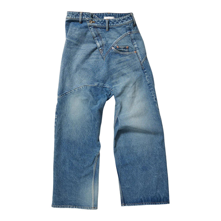 Club21 - doublet - Distorted Cutting Denim Pants - JEANS - Indigo