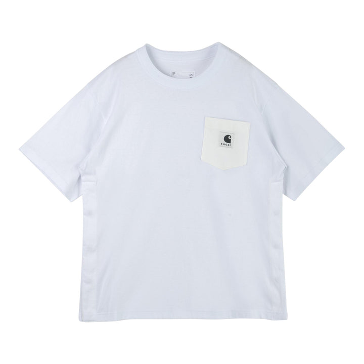 Club21 - sacai X Carhartt WIP - Carhartt WIP Cotton Jersey T-Shirt - TEES - White