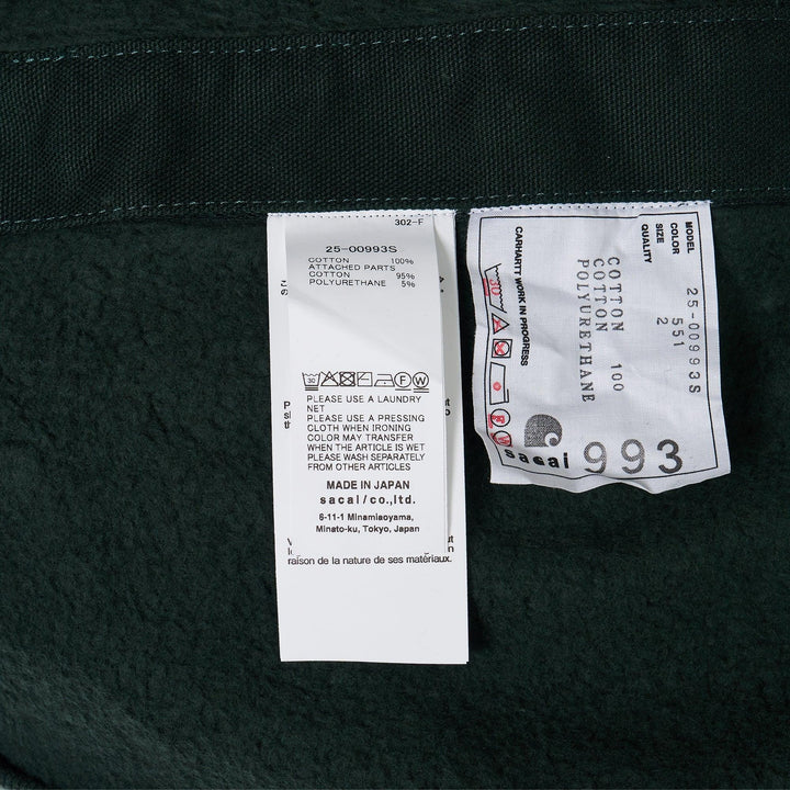 Club21 - sacai X Carhartt WIP - Carhartt Wip Cotton Jersey Hoodie - SWEATSHIRTS - Green