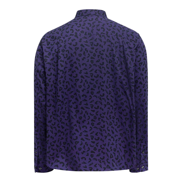 Club21 - vowels - Leopard Shirt - SHIRTS - Navy