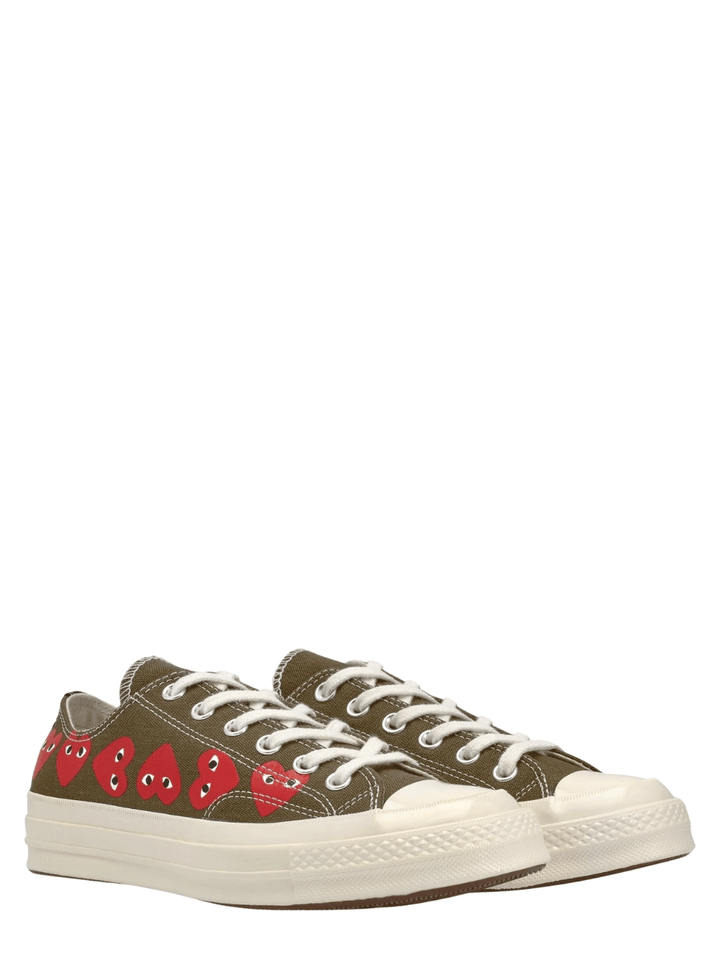 COMME-des-GARCONS-PLAY-CONVERSE-Converse-Low-Cut-Multi-Hearts-Sneakers-Khaki-3