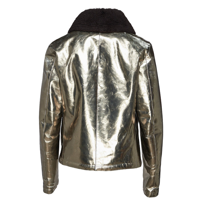 Calfskin Jacket Bonded With Shearling