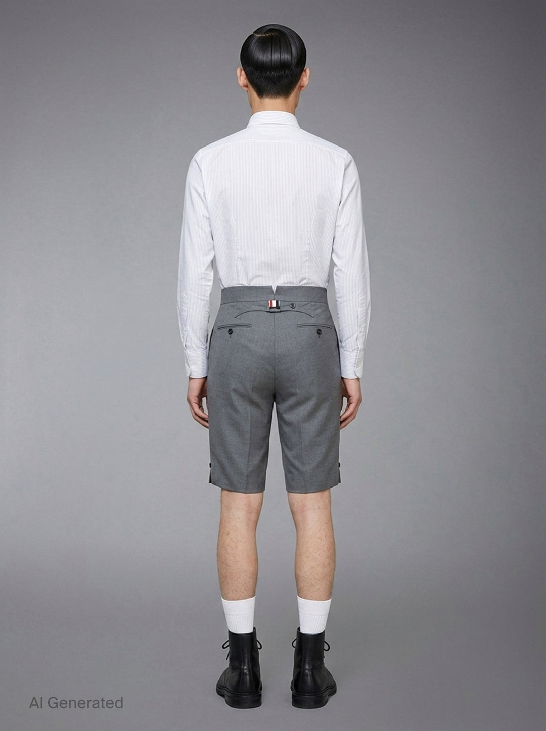 Classic Twill Backstrap Shorts | Thom Browne | Club21 - back