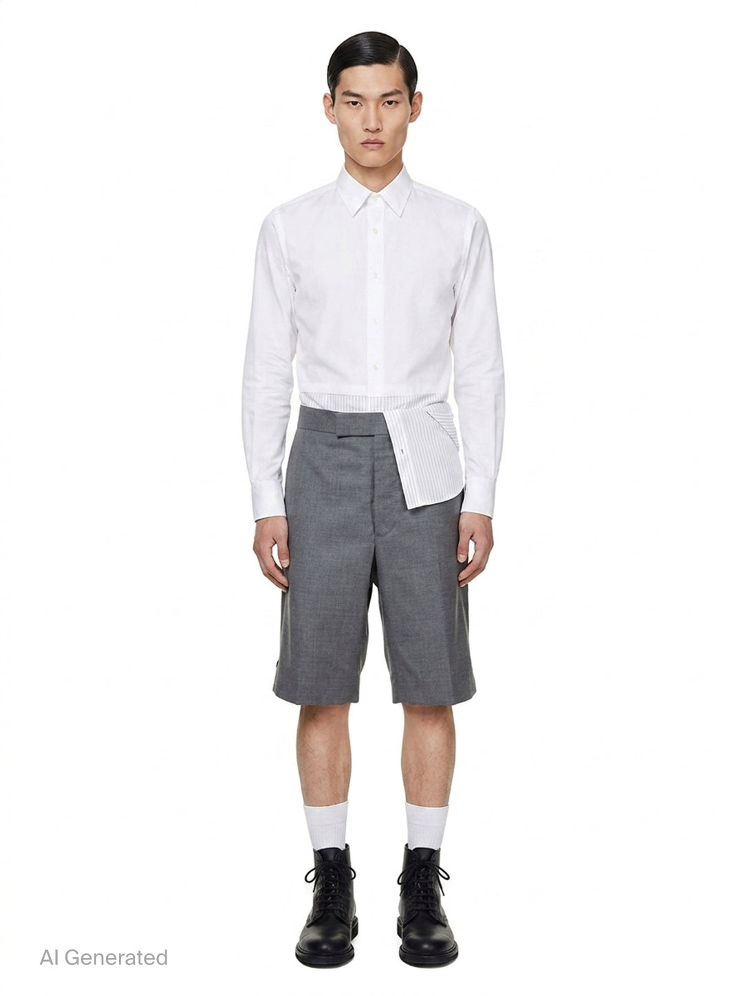 Classic Twill Backstrap Shorts | Thom Browne | Club21 - front