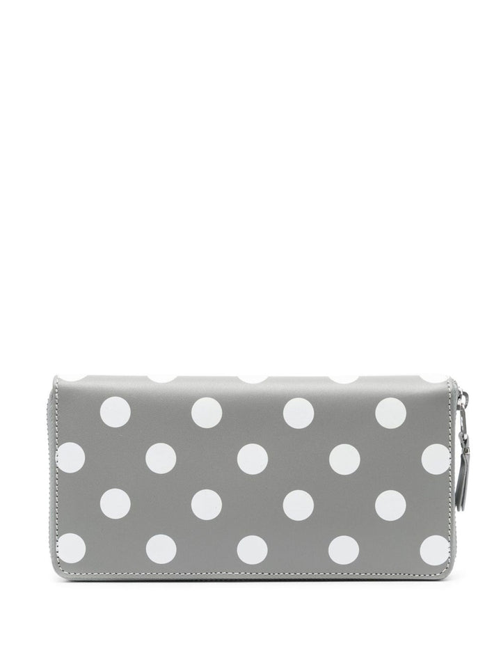 Dots Printed Long Wallet