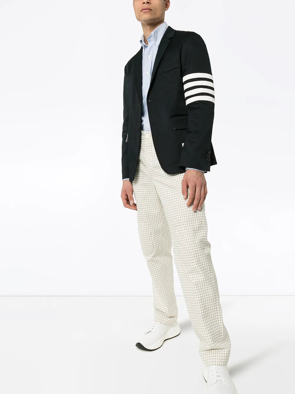 Cotton Twill 4-Bar Classic Sport Coat