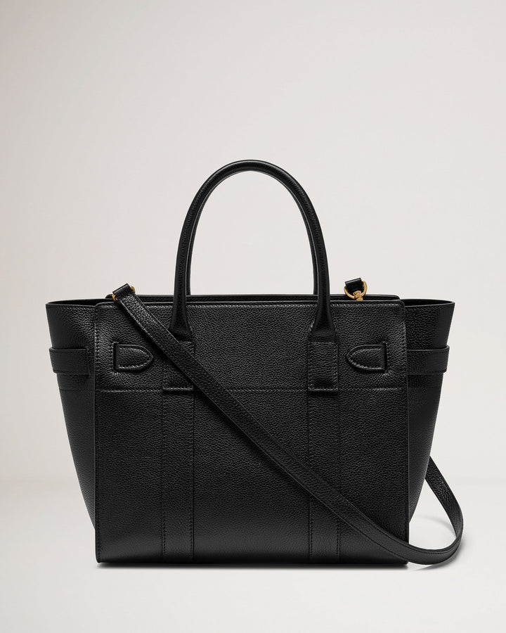 Small Zipped Bayswater Black Small Classic Grain