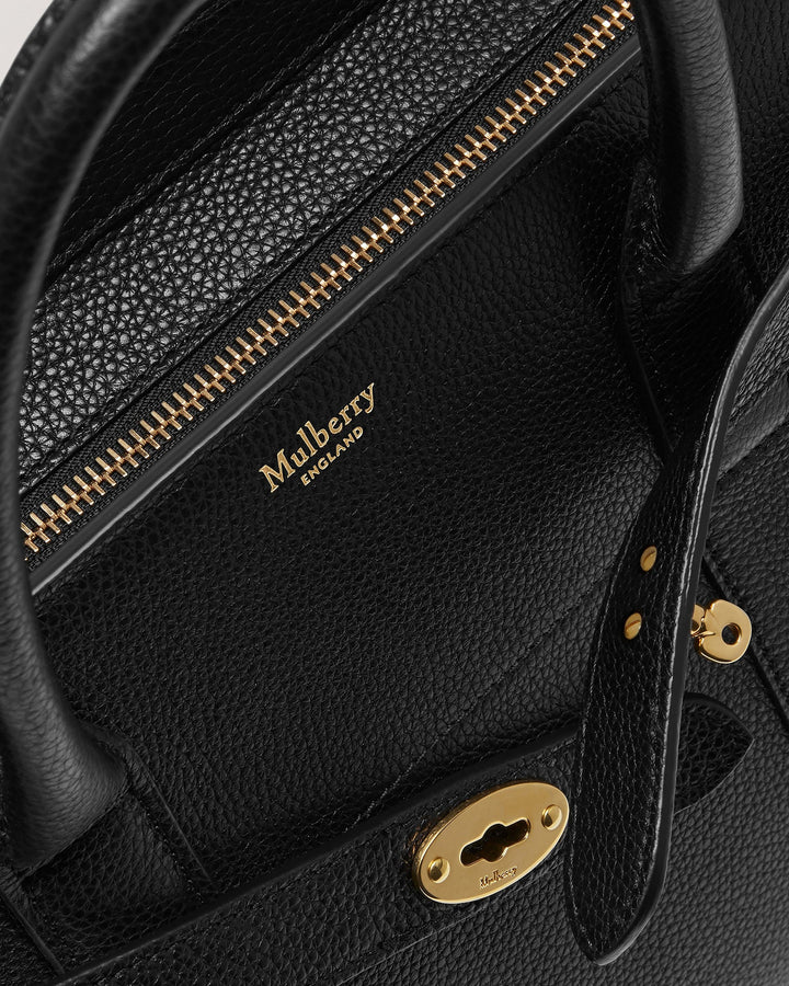 Small Zipped Bayswater Black Small Classic Grain