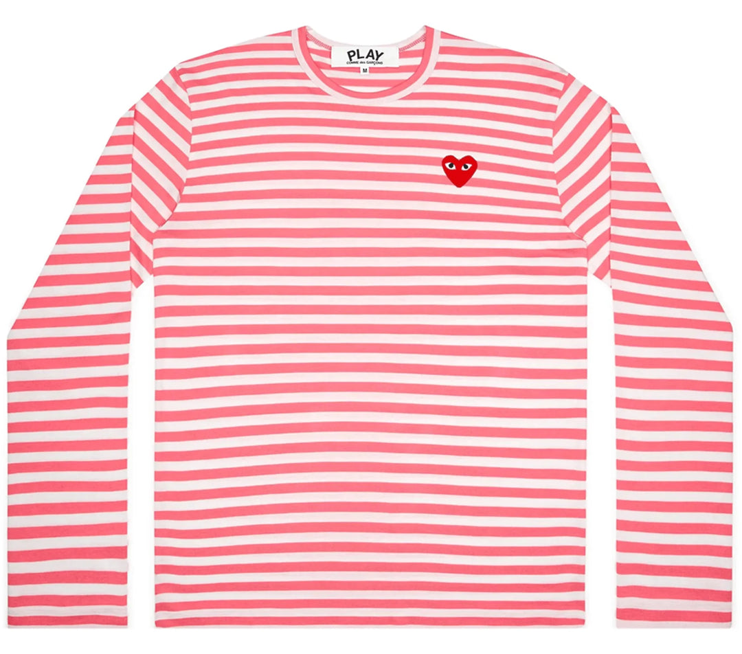 Pink Striped Tee Men