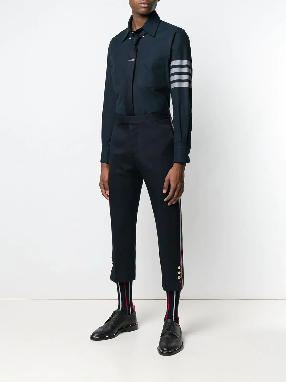 Thom Browne Flannel 4-Bar Shirt - view 2