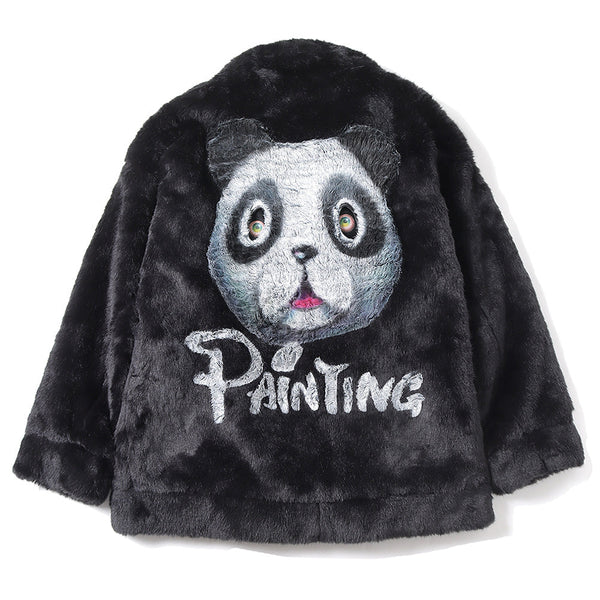 And-Painted Fur Jacket