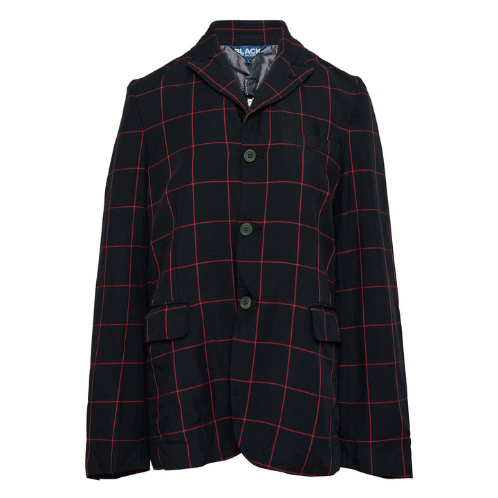 Polyester Windowpane Garment Dye Jacket