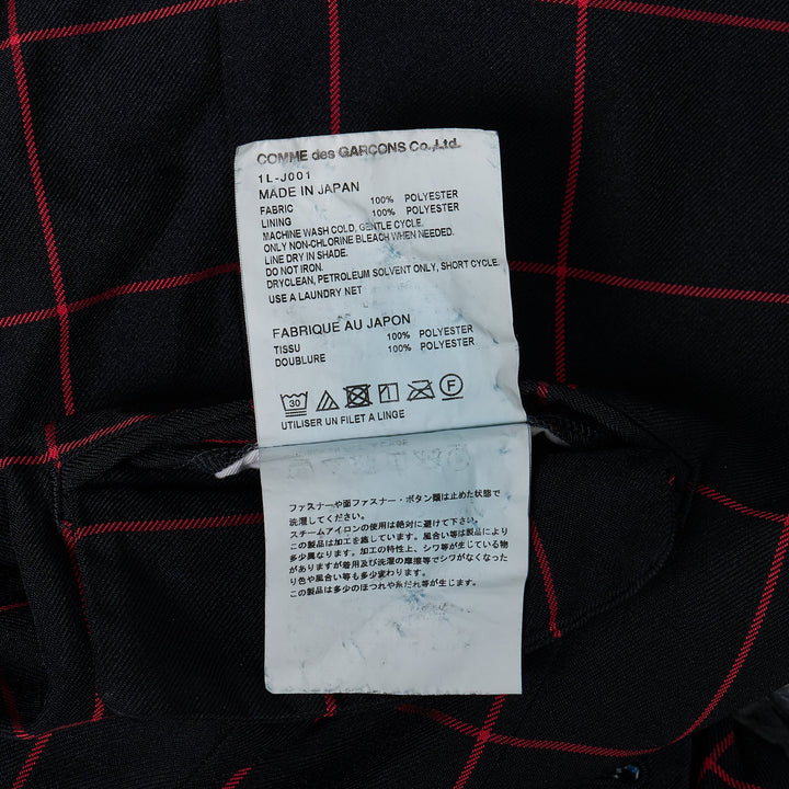 Polyester Windowpane Garment Dye Jacket