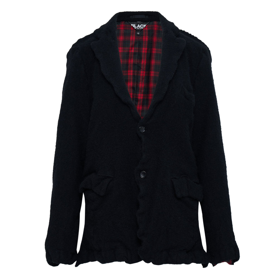 Thin Serge × Polyester Check Jacket