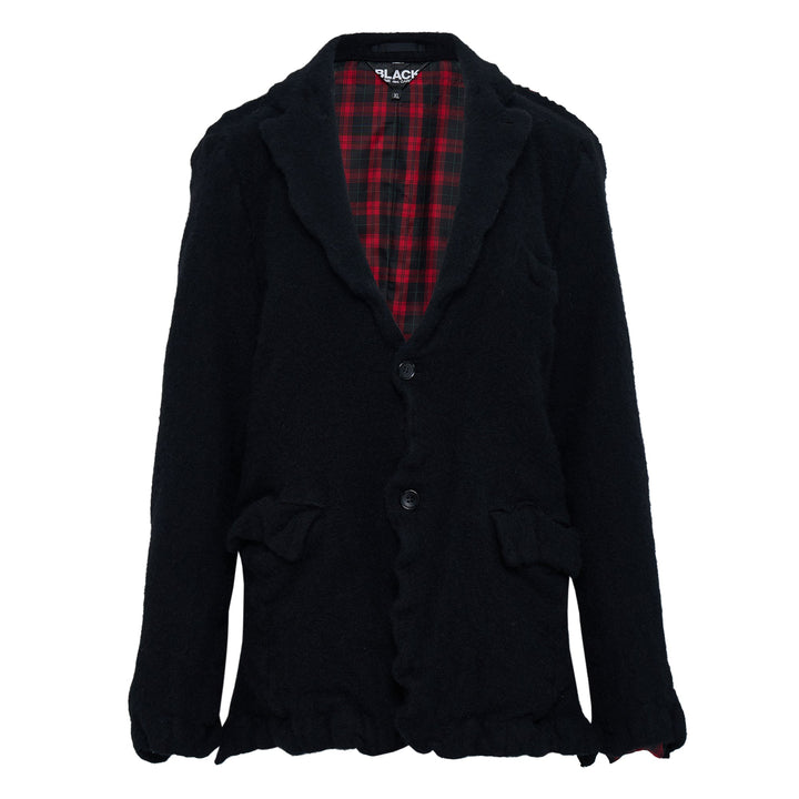 Thin Serge × Polyester Check Jacket