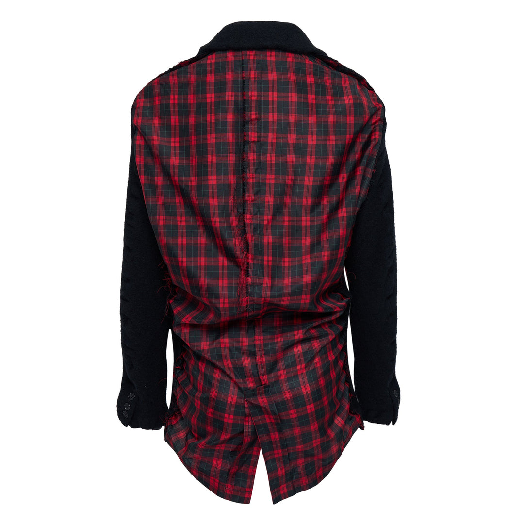 Thin Serge × Polyester Check Jacket