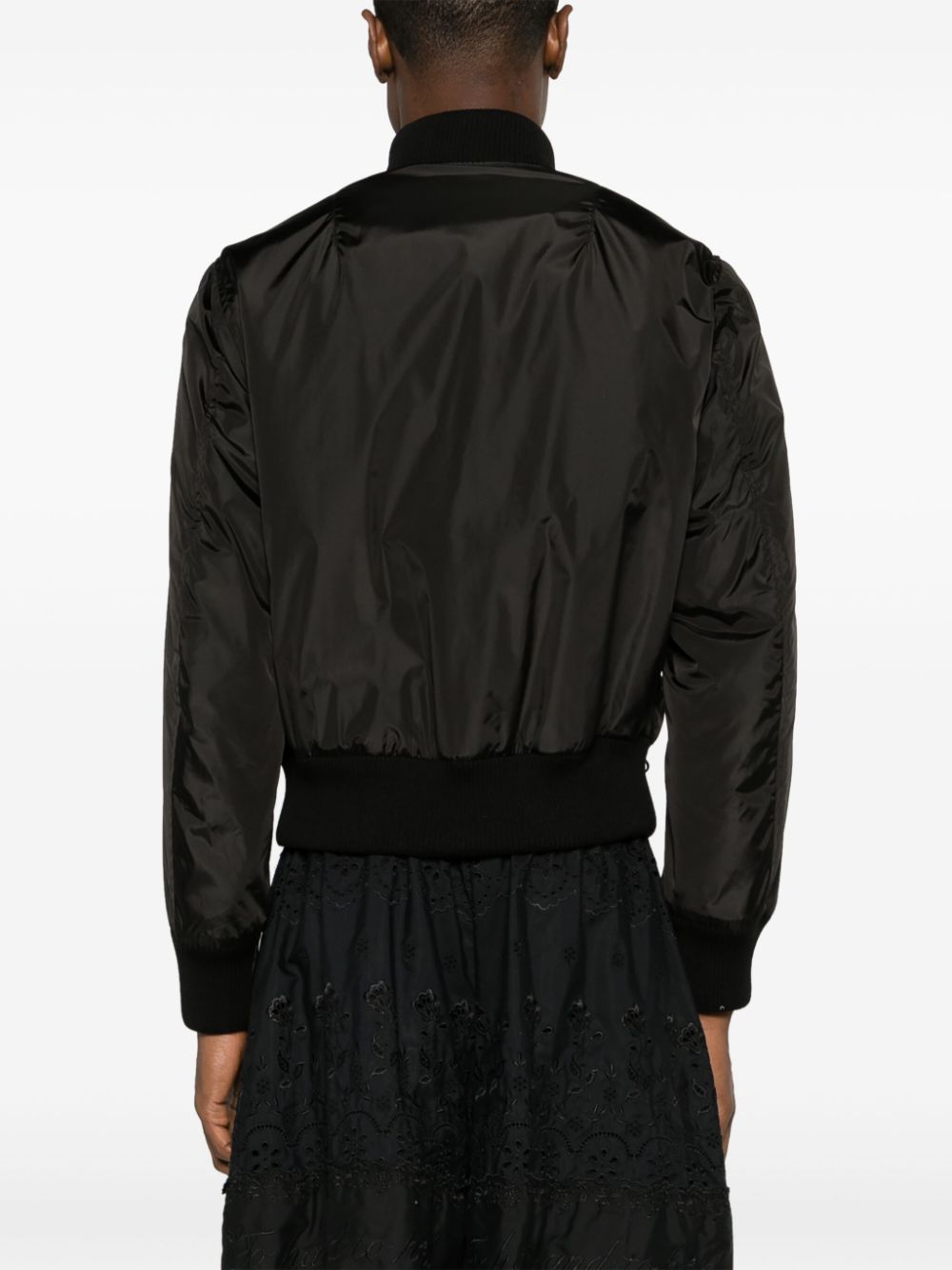 Ruched Classic Bomber Jacket