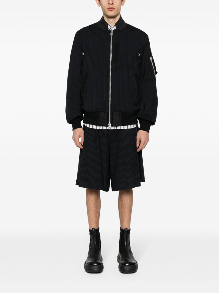 Chalk Stripe Blouson