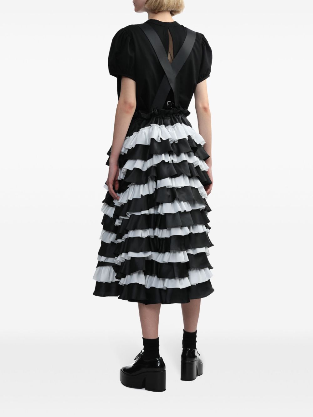 Susperder X Ruffles Skirt