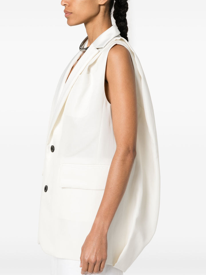 Double-Faced Silk Cotton Vest