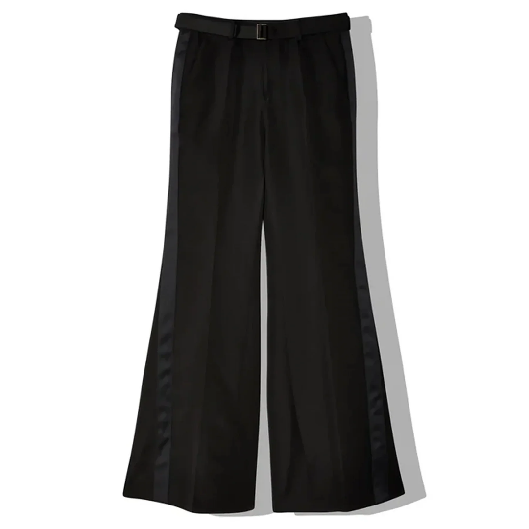 Double-Faced Silk Cotton Pants