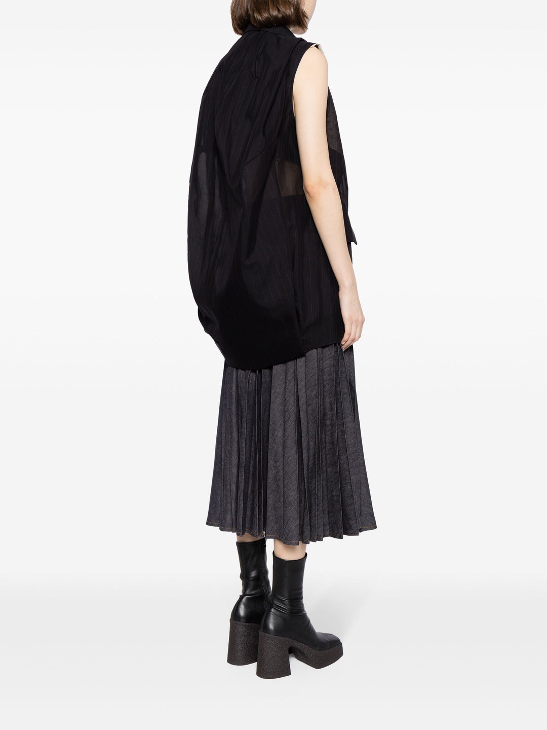 Chalk Stripe / Glencheck Vest