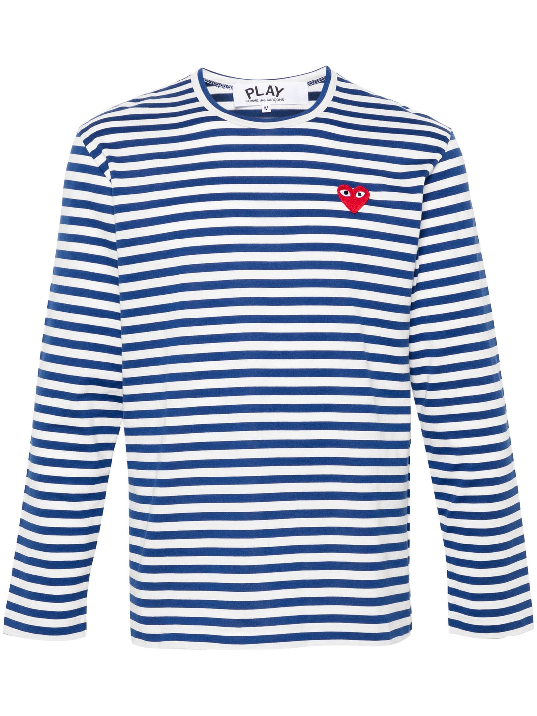 Long Sleeve Stripes With Red Emblem Tee Unisex