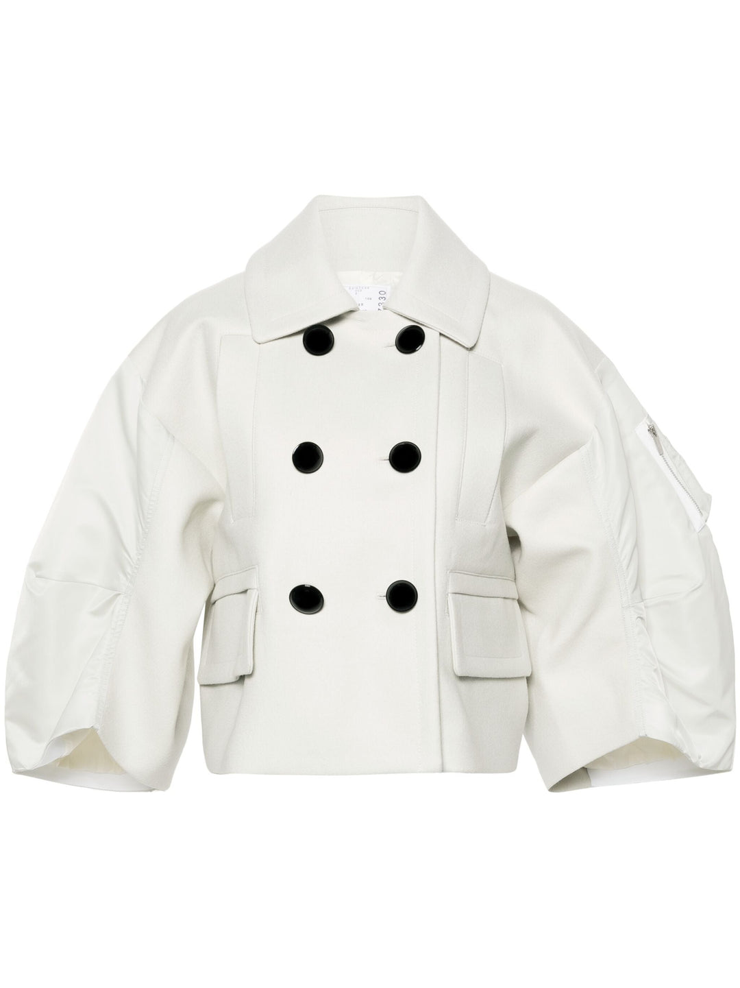 Wool Melton X Nylon Twill Jacket