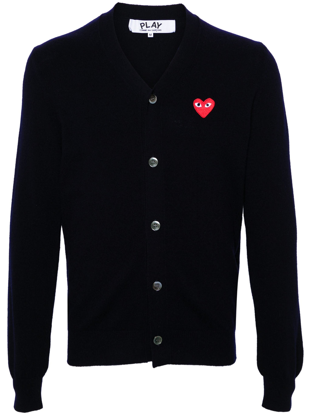 V-Neck Cardigan Red Emblem Unisex