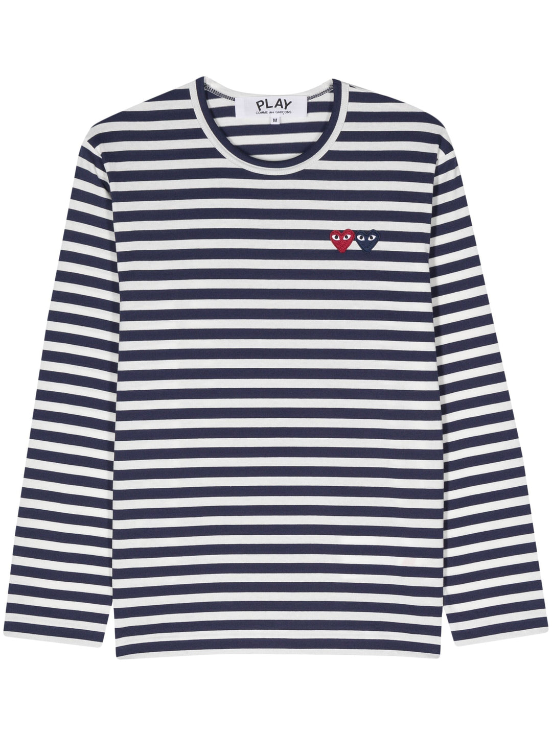 Stripes With Red And Blue Heart Tee Unisex
