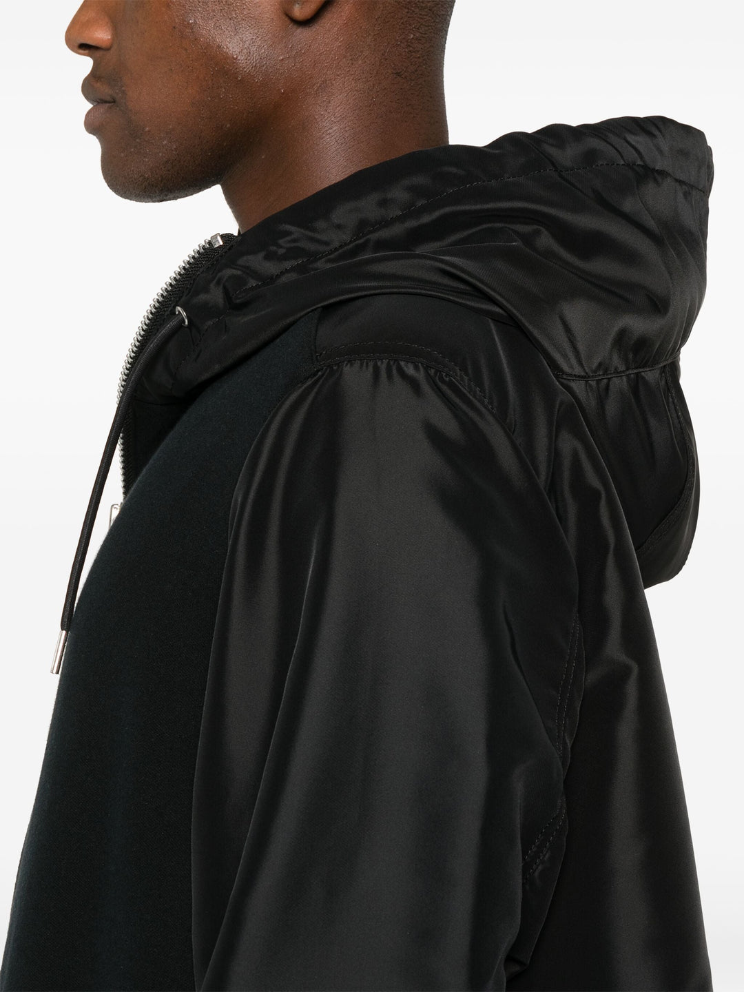 Nylon Twill X Sponge Sweat Hoodie