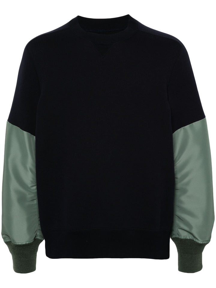 Nylon Twill X Sponge Sweat Pullover