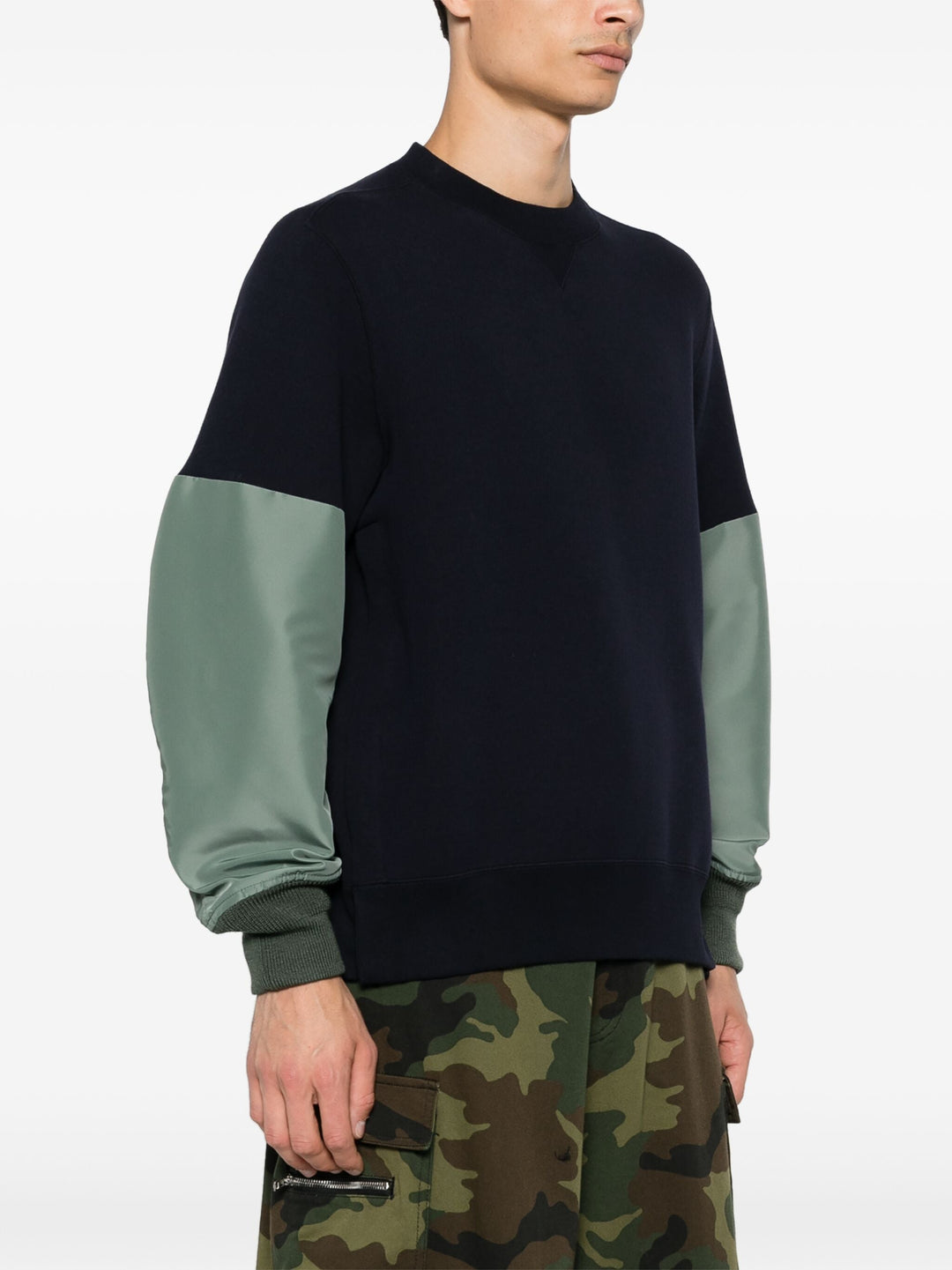 Nylon Twill X Sponge Sweat Pullover