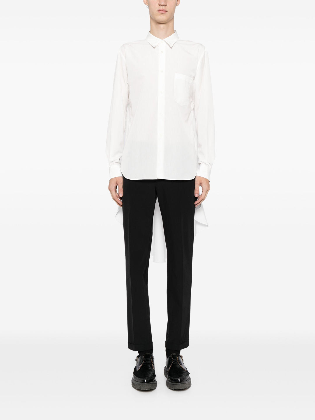 Ruffle Back Oversized Shirt