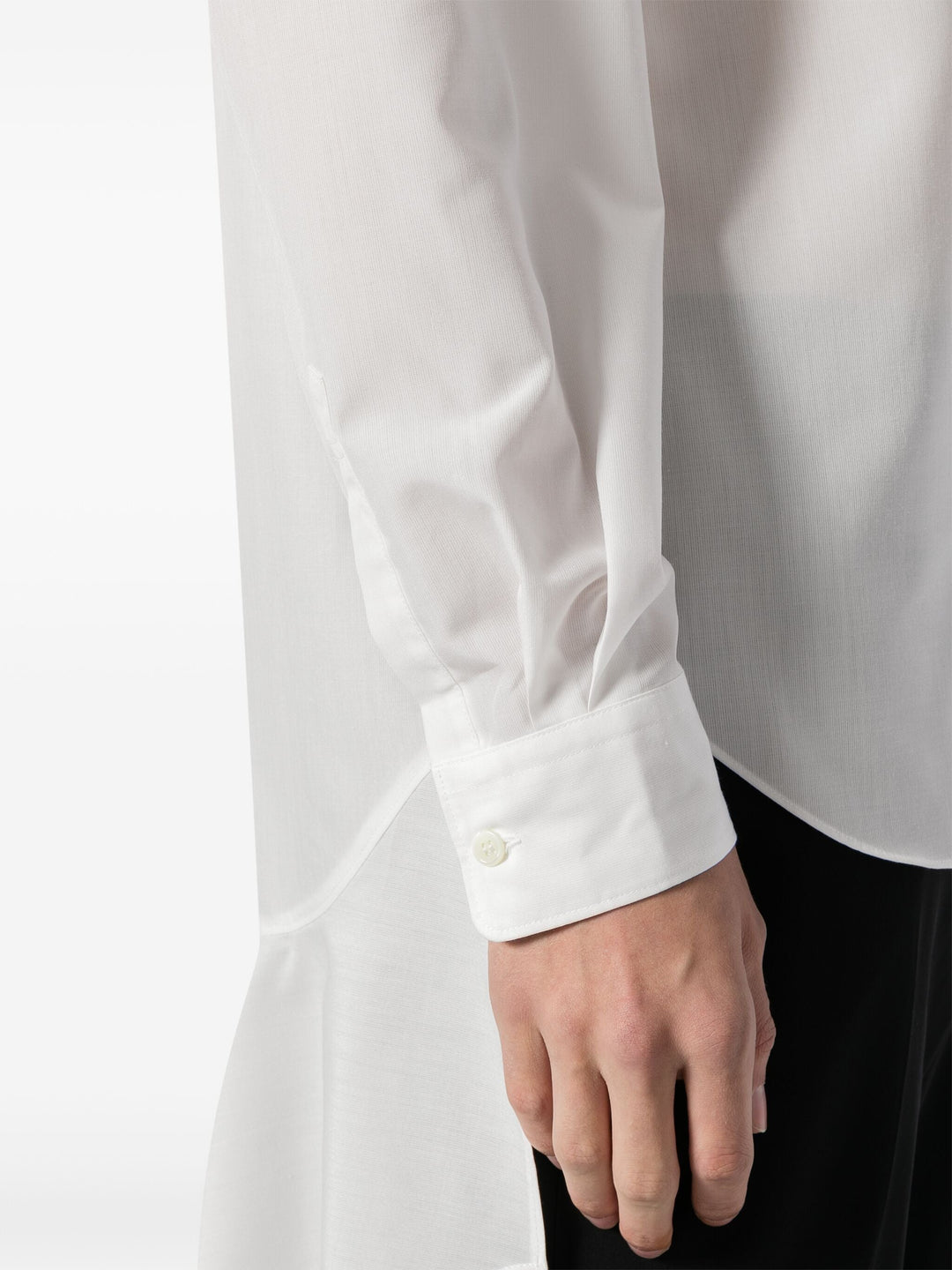 Ruffle Back Oversized Shirt