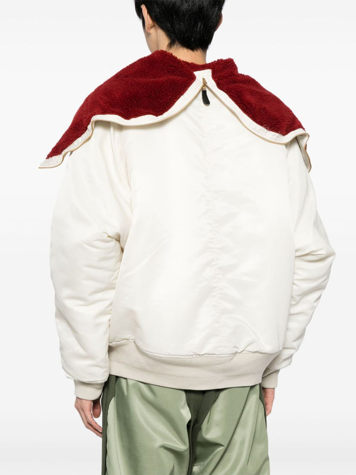 Petal Mouth Hood Bomber Jacket