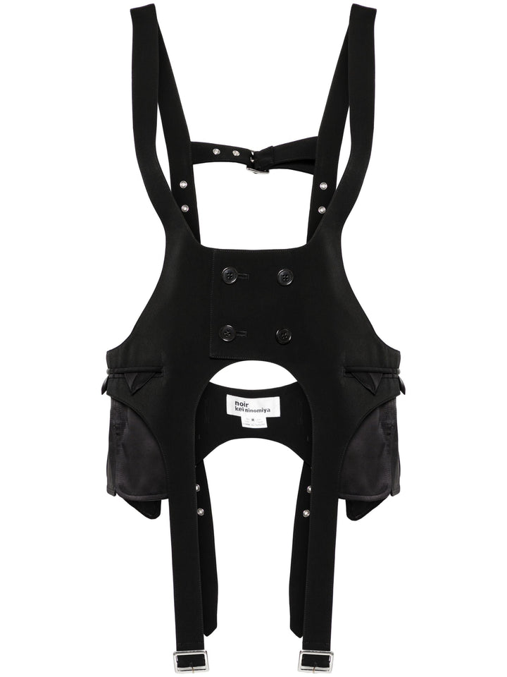 Button Suspender Vest