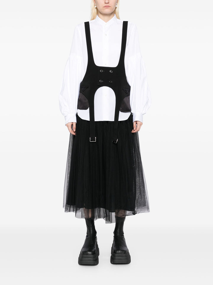Button Suspender Vest