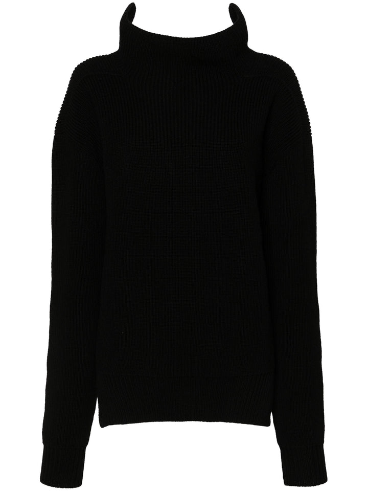Fisherman Tabard Heavy Wool Knit Top