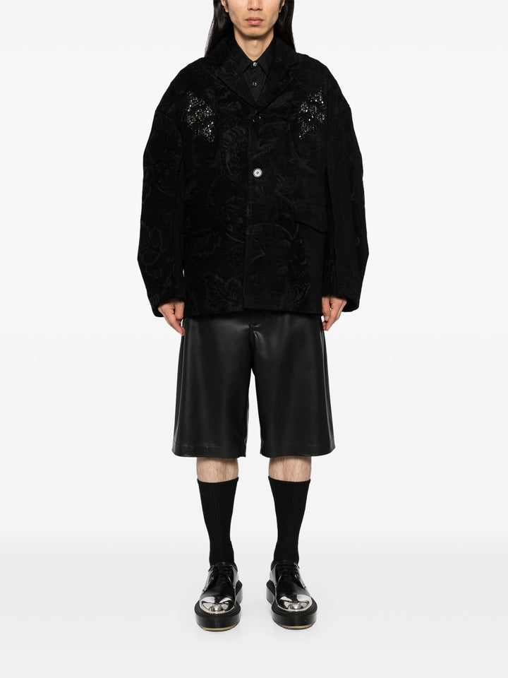 Embroidered Boxy Armour Jacket