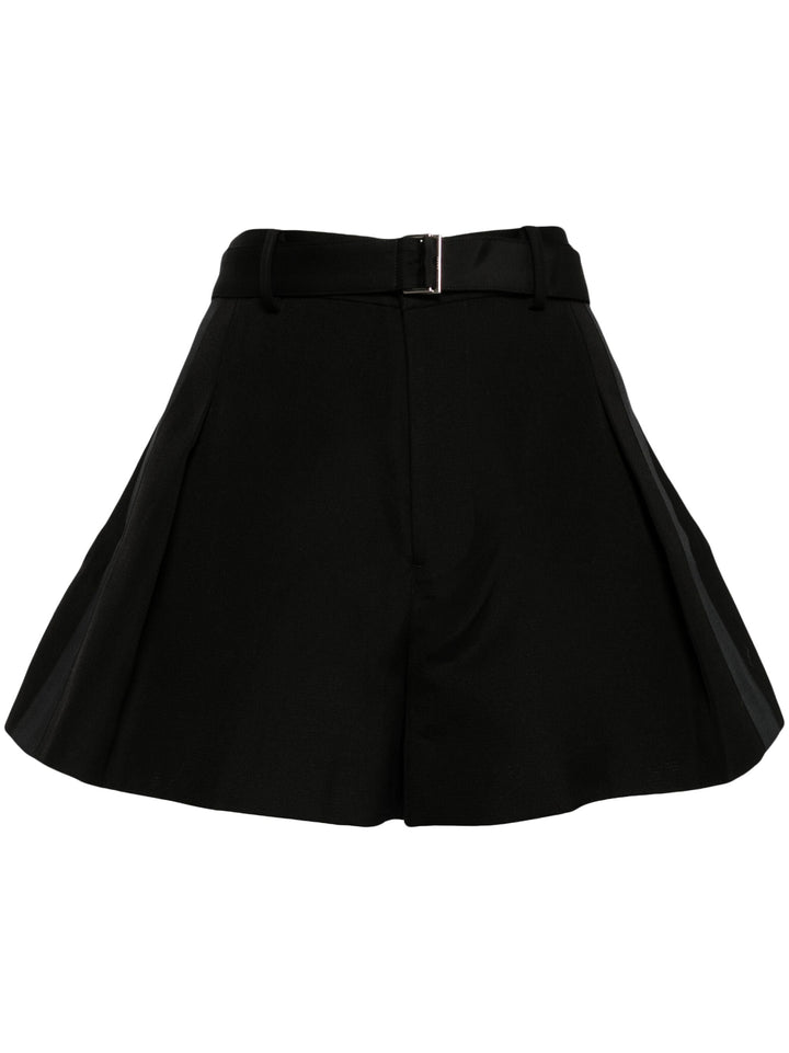 Double-Faced Silk Cotton Shorts
