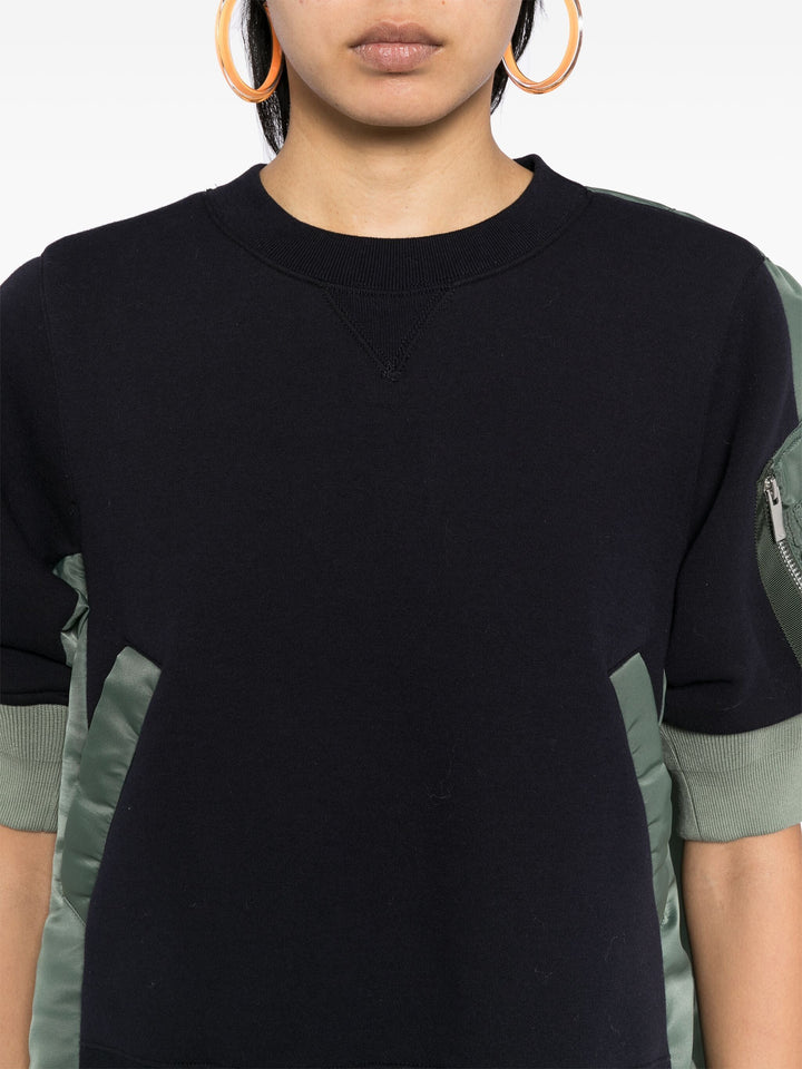 Nylon Twill X Sponge Sweat Pullover