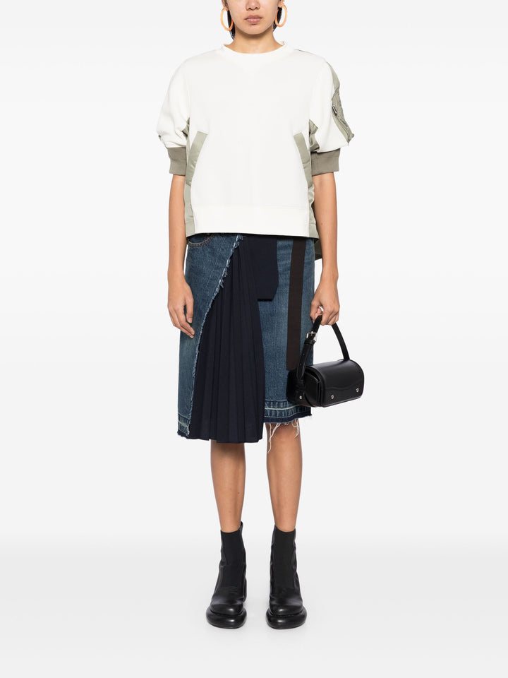 Nylon Twill X Sponge Sweat Pullover